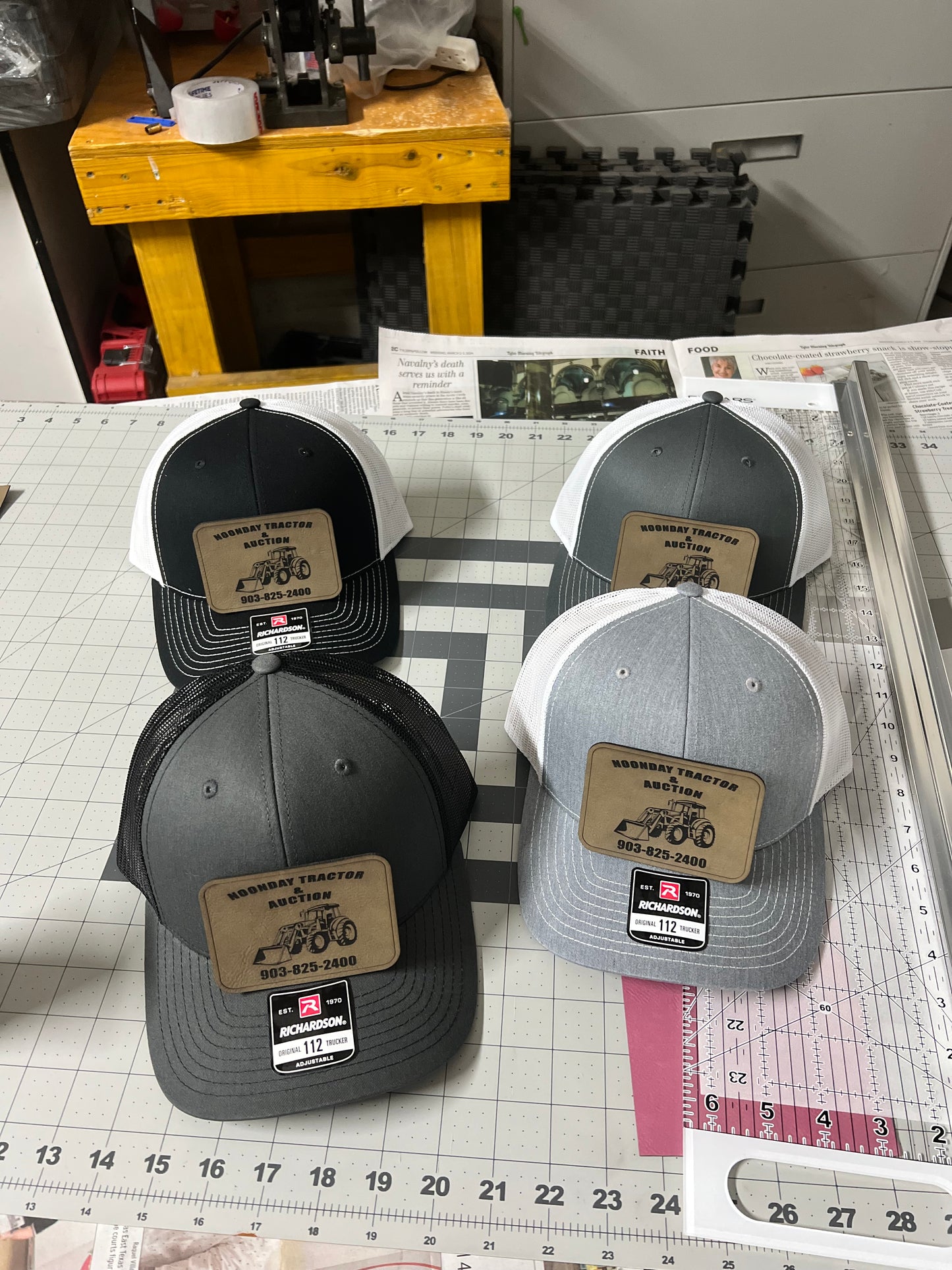 Custom Leatherette Hats